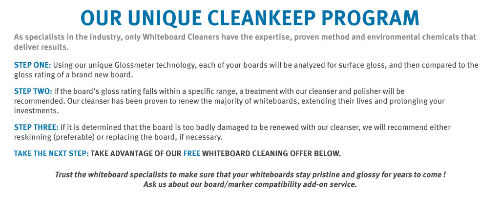 Whiteboard Cleaners Program